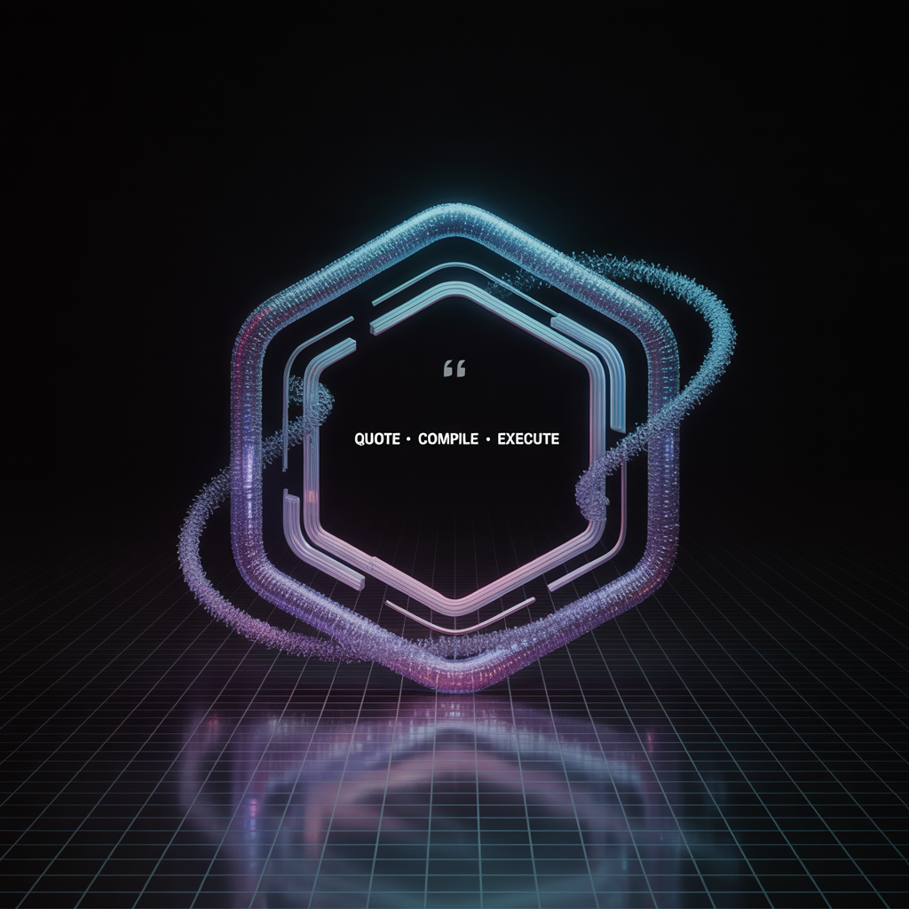 Quote, compile, execute illustration